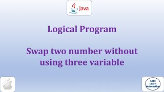 Download the video "2 - Swap two number using two variables"