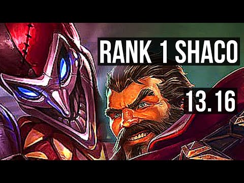 SHACO vs GRAVES (JNG) | Rank 1 Shaco, 5/0/8, Rank 28 | NA Challenger | 13.16