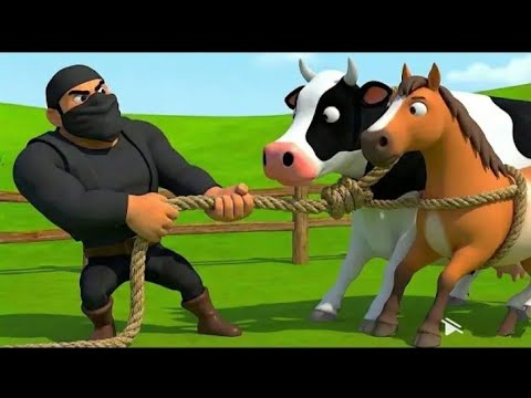 🐄 The Great Farm Theft In MacDonald Farm- Full Cartoon Story for Kids! 🚔#cartoon 