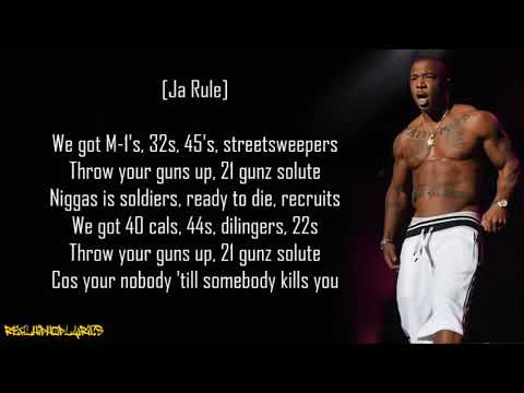 Ja Rule - 21 Gunz ft. Young Merc & Caddillac Tah (Lyrics)