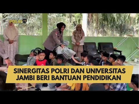 SINERGITAS POLRI DAN UNIVERSITAS JAMBI BERI BANTUAN PENDIDIKAN