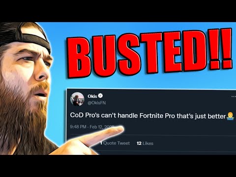 Pro Fortnite Streamer @OkisFN Gets BUSTED Cheating in BO6 Ranked!