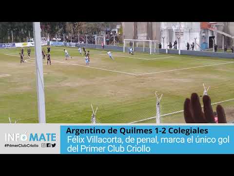 Argentino de Quilmes 1-2 Colegiales
