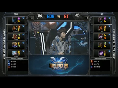LPL EDG vs GT Game 1 Highlights (LPL Spring 2015)