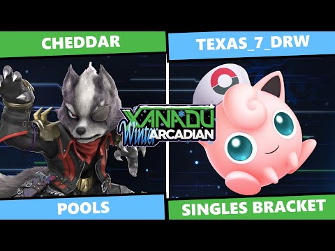 Xanadu Winter Arcadian: Pools - Cheddar (Wolf) Vs texas_7_drw (Jigglypuff) SSBU Singles