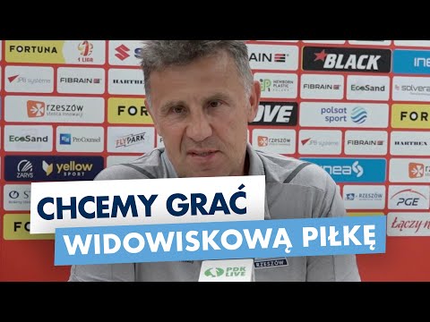 Marek Zub, trener Stali Rzeszów: Chcemy grać widowiskową piłkę [WIDEO]