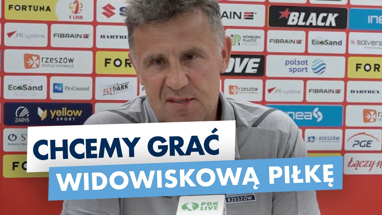 Marek Zub, trener Stali Rzeszów: Chcemy grać widowiskową piłkę [WIDEO]