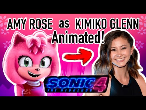 AMY ROSE AS KIMIKO GLENN | SONIC MOVIE 4 ANIMATION