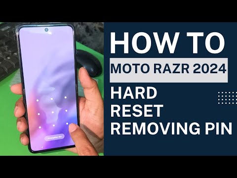 Moto Razr 2024 How to Hard Reset Removing PIN, Password, pattern No PC