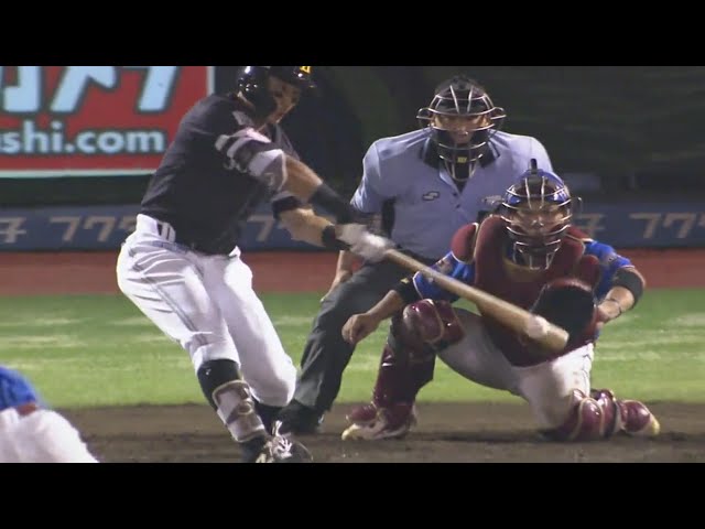 【7回表】ホークス・中村晃 アウトローの変化球をレフト前に落とす技ありの勝ち越しタイムリー!! 2019/8/15 E-H