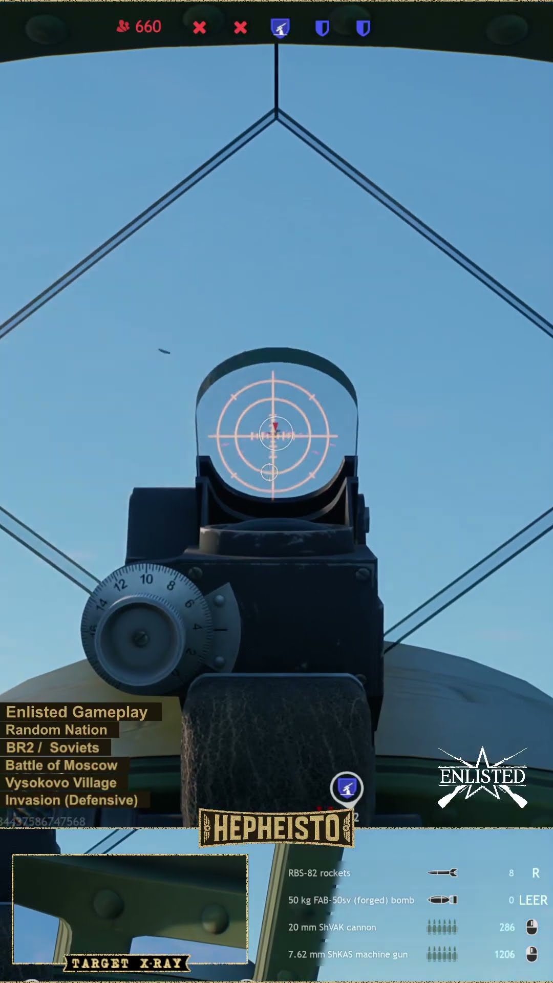 Pilot eliminates Plane Hs 123 A-1 with 20mm ShVAK Cannon