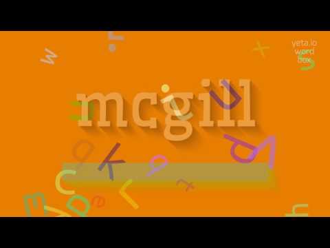 How to say "mcgill"! (High Quality Voices)