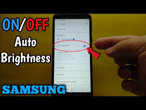 How to Turn ON/OFF auto brightness on Samsung Galaxy A01 Core