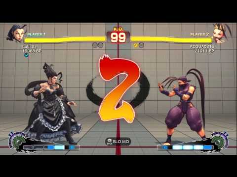 Aqua [Ibuki] vs tiaflatte [Rose] SSF4 Japanese Online Ranked Matches - TRUE-HD