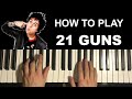 Green Day - 21 Guns (Piano Tutorial Lesson)