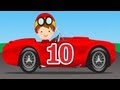 Number Counting Race Cars Learn To Count 1 To 10 For Kids