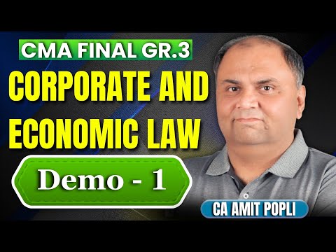 Corporate Law Demo Class 1 By CA Amit Popli