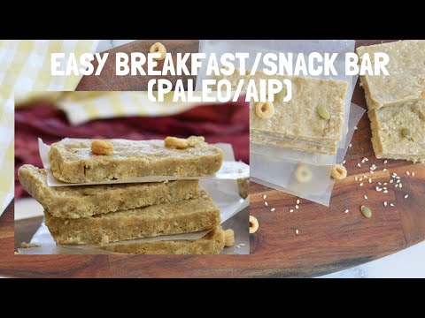 Easy 'No Bake' Breakfast / Snack Bar (Paleo, AIP)