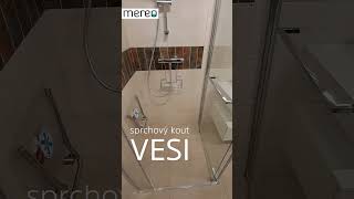 Mereo Sprchový kout, Vesi, čtverec, diagonálně zasouvací, 100x100, chrom ALU, sklo Čiré,dveře L/P a p. díl (CK83233S)