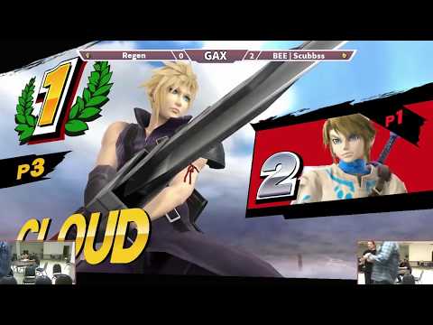GAXS 2018 Smash 4 Pools - Regen (Link) vs Scubbss (Cloud)