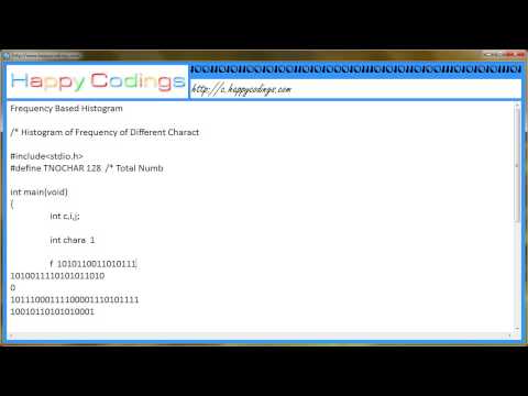 Frequency Based Histogram C Code Example