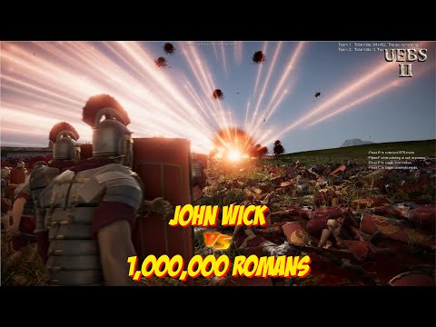 JOHN WICK FULLAUTO TANK vs 1,000,000 ROMANS | Ultimate Epic Battle Simulator 2 | UEBS2