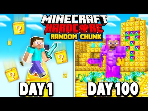 GREATEST COMEBACK EVER! Surviving 100 days on CRAZY Minecraft chunk 🎮