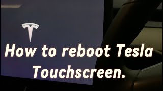 How to reset/reboot Tesla Model 3/Y screen.