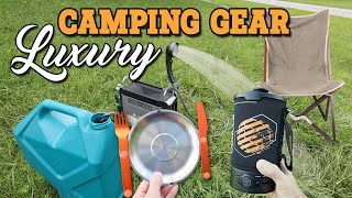 Best Luxury Glamping Gear 2025 | Electric Kettle, Hot Shower, Camp Chair & Camping Utensils