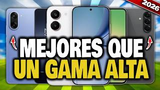 5 TELÉFONOS de GAMA MEDIA QUE SUPERAN a la GAMA ALTA ✅ en 2026