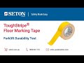 ToughStripe Floor Marking Tape Forklift Durability Test Video