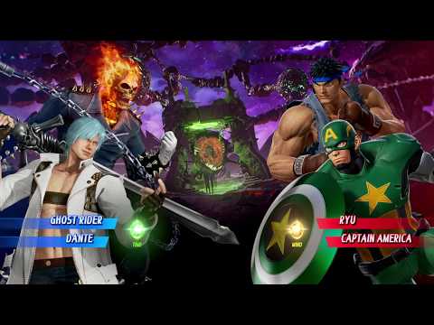 MARVEL VS. CAPCOM: INFINITE - Dante & Ghost Rider VS Captain America & Ryu
