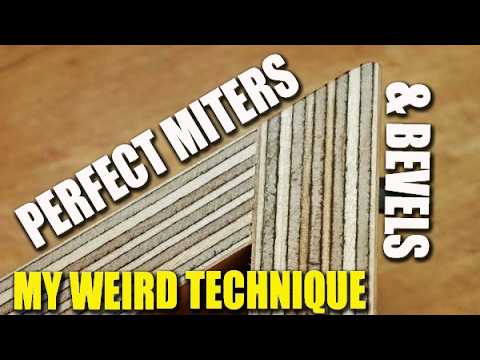 A better way to cut miters / bevels (Perfect every time!)