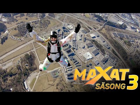 Ett maxat fallskärmshopp (ur Maxat säsong 3 med Dilan Apak och Erik Ekstrand)