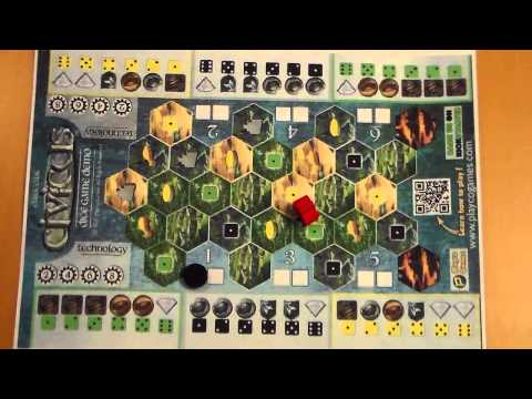 Civicus Dice Game- Rules- Let's Play: Board Game Edition
