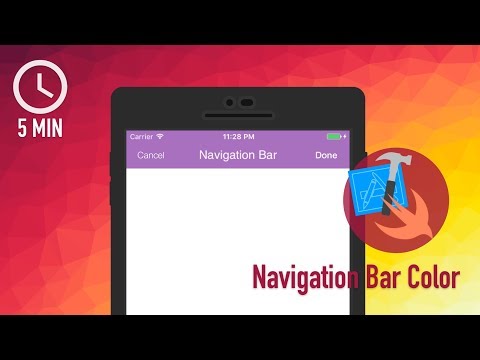 Xcode iOS Development with Swift Tutorial - Adding Color to a Navigation Bar