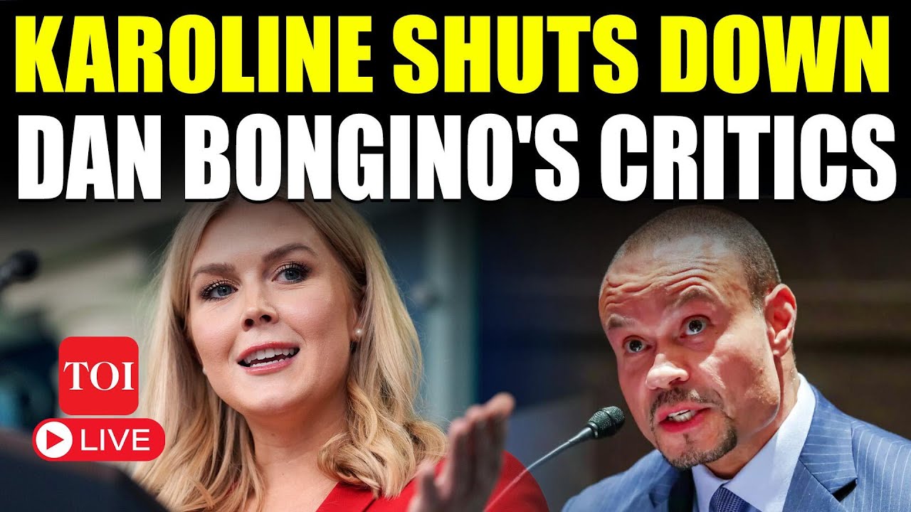 Karoline LIVE | 'Dan Bongino Risked His Life': Trump Secy Slams FBI Deputy's Critics | Watch