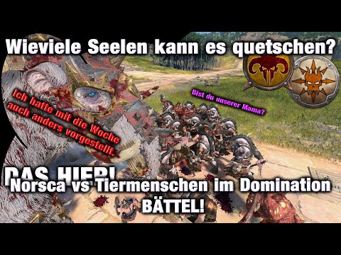 DER SEELENQUETSCHER? - Kann er alles Quetschen? Norsca vs Tiermenschen - Warhammer 3 Mutliplayer