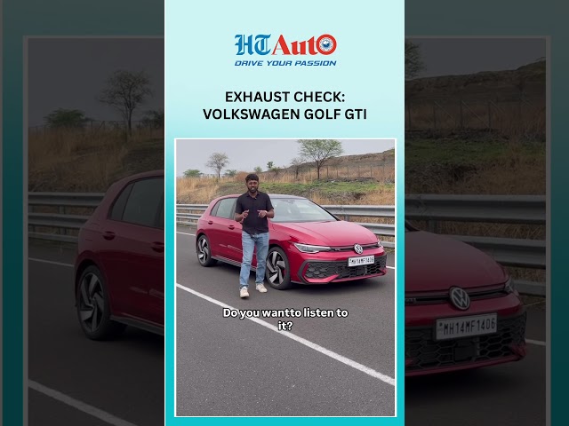Here a quick check on the exhaust note of the Volkswagen Golf GTI🎥