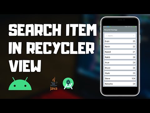 Add SearchView In RecyclerView | Android RecyclerView Tutorial