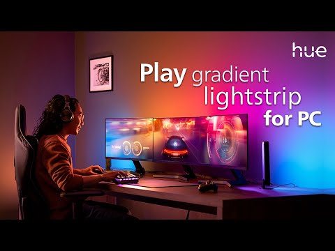 Philips Hue Gradient Lightstrip for PC: Reactive RGB Lighting Setup