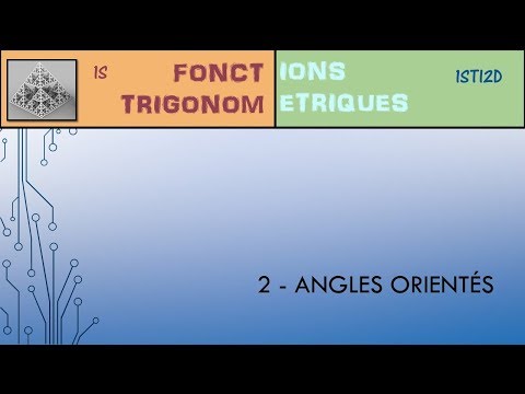 Fonctions trigonométriques - 2. Angles orientés