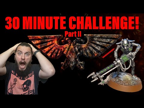 Speed Painting Necrons! Can you paint a model in 30 minutes?! Warhammer 40K indomitus box set