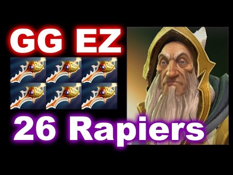 26 Rapiers - 6x Strats 2:22:23 INSANEST Game TI6 Qual Dota 2