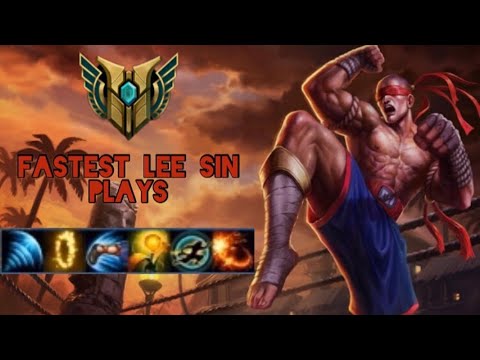 10 minutes of [FASTEST LEE SIN PLAYS ] in lol (200 iq lee sin outplays)