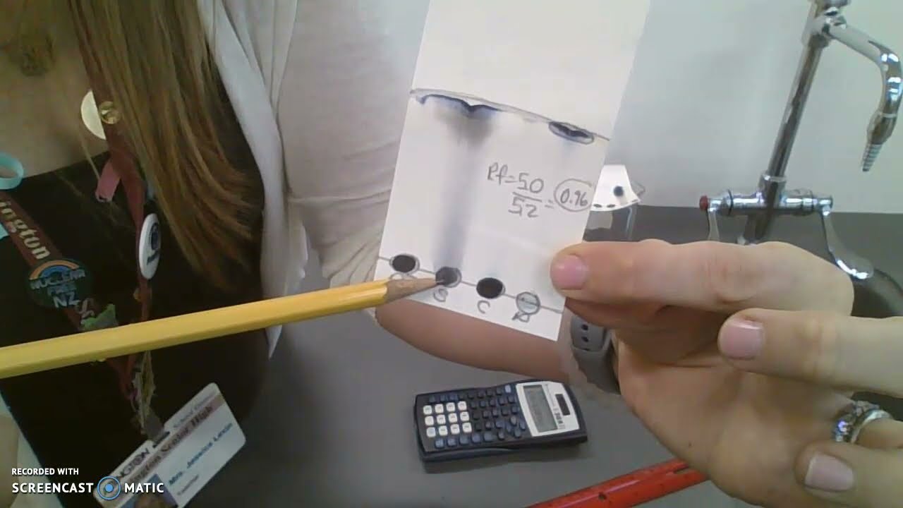 Retention Factor Calculation - Acetone