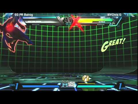 UMVC3: NYChris G vs EG PR Balrog - Alpha Clash 10