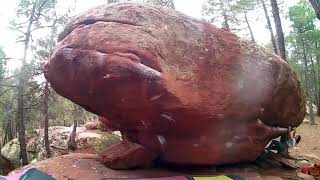 Video thumbnail of Detonador, 7a. Albarracín