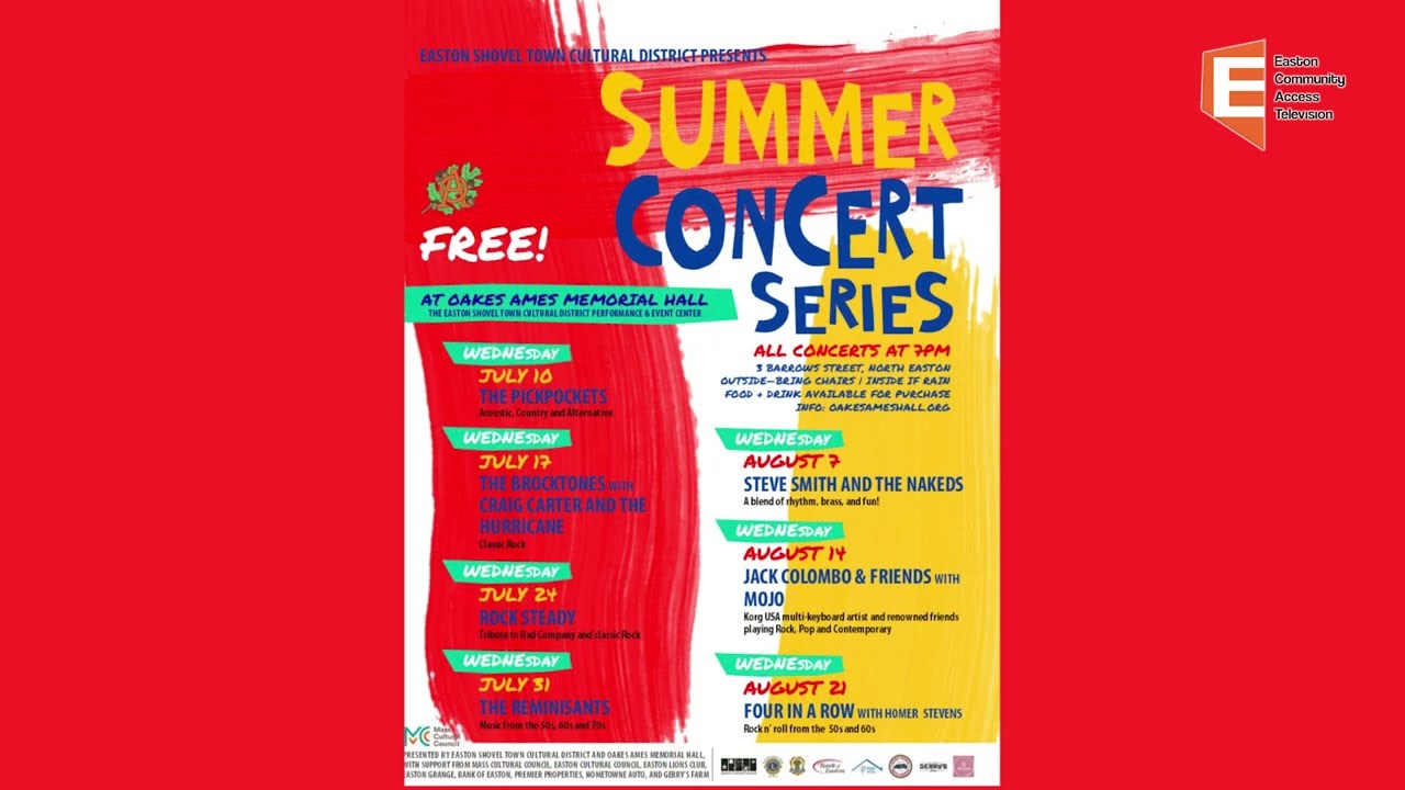 Oakes Ames Summer Concert Series 2024 Promo