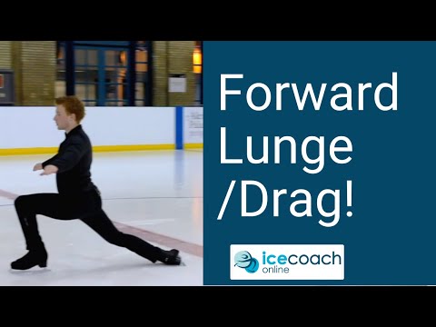 Fun Ice Skating move! The Forward Lunge (Forward Drag) Figure Skating Tutorial.